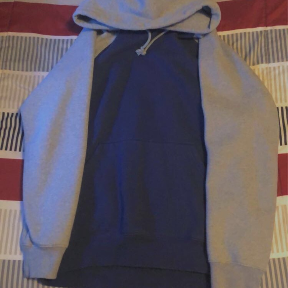 Blue and Gray Sweatshirt